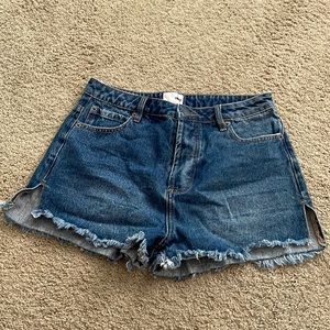 SHORELINE DENIM WOVEN SHORT, SIZE 27, NWT